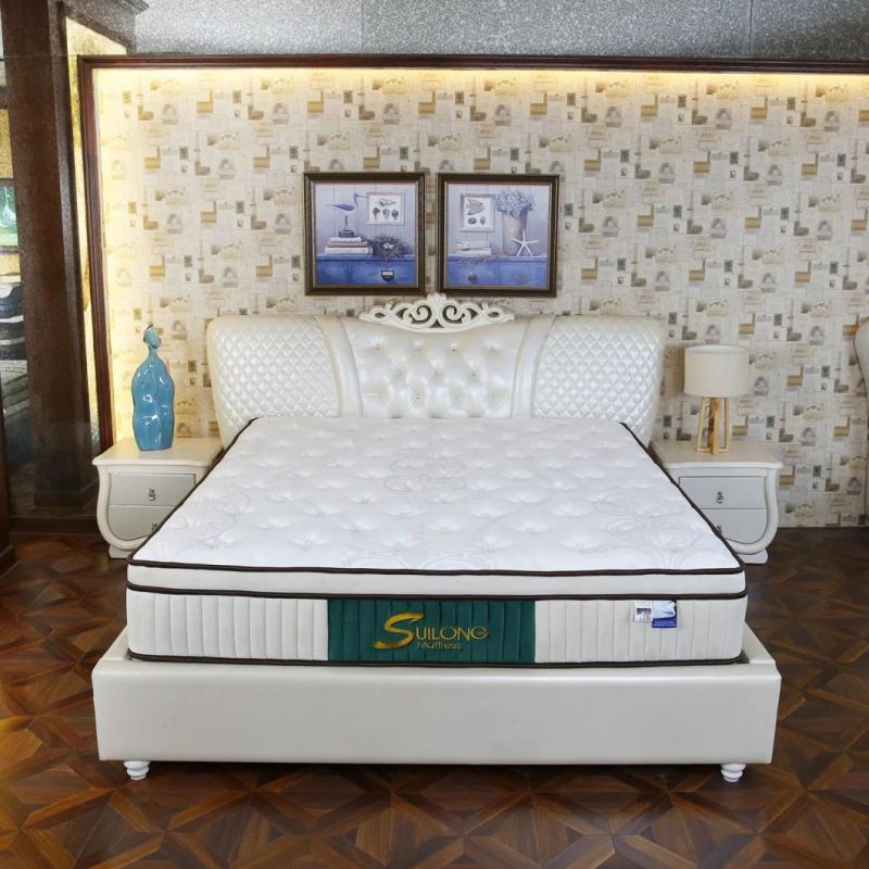 European Style Super Star Hotel Bed Home Furniture Gel Memory Foam Pocket Spring Mattress