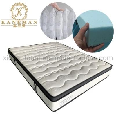 Foam Encased Pocket Spring Mattress Memory Foam Mattress Firm Bedroom Mattress