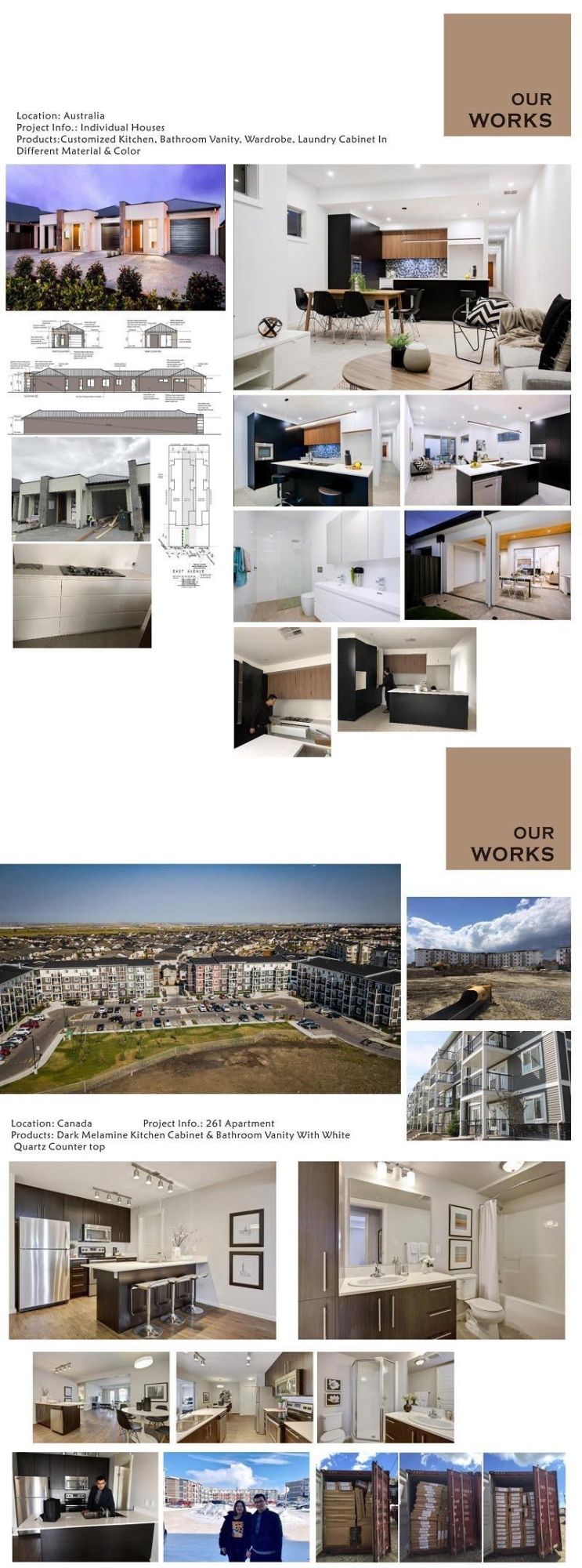 Modern Design No Door Wood Veneer Wardrobe