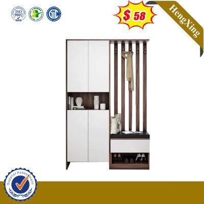 Whire PVC Grafitti Vertical MDF Home Furniture Bedroom Wardrobe (UL-9L0312)
