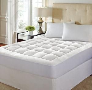 China 100% Cotton White Quilted Hotel Soft Quality Goose Duck Feather Down Massage Mattress Topper