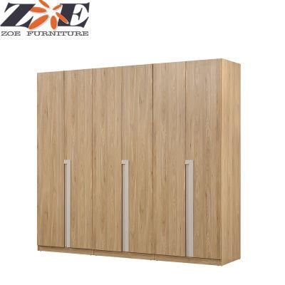 Modern MDF Cheap Six Door Wardrobe