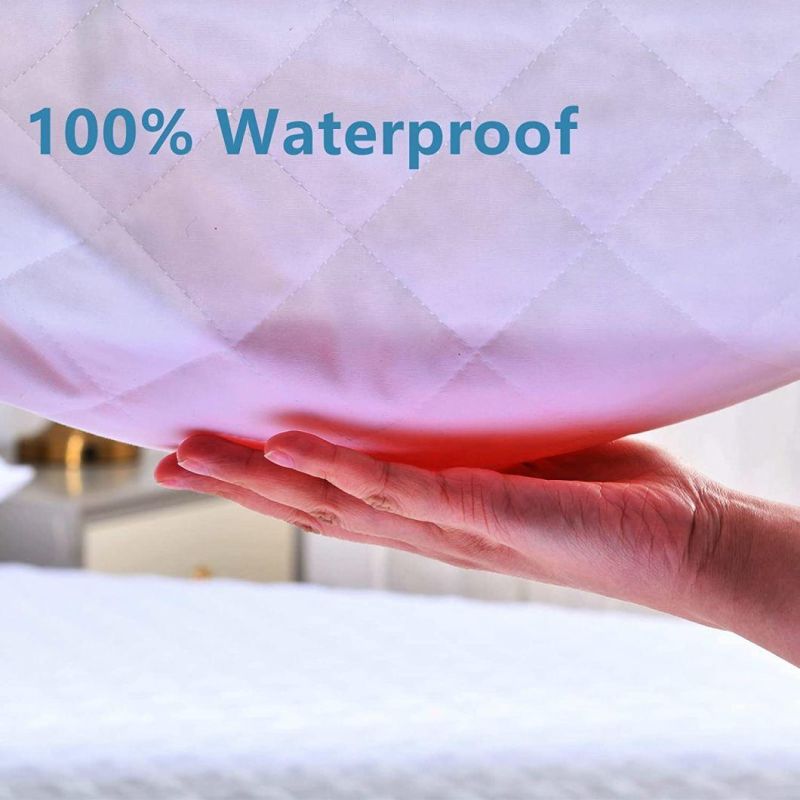 Queen Mattress Protector 100% Waterproof Quilted Mattress Pad Cover with Deep Pocket