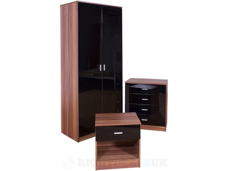 High Gloss Removable Wardrobe Available with Drawers