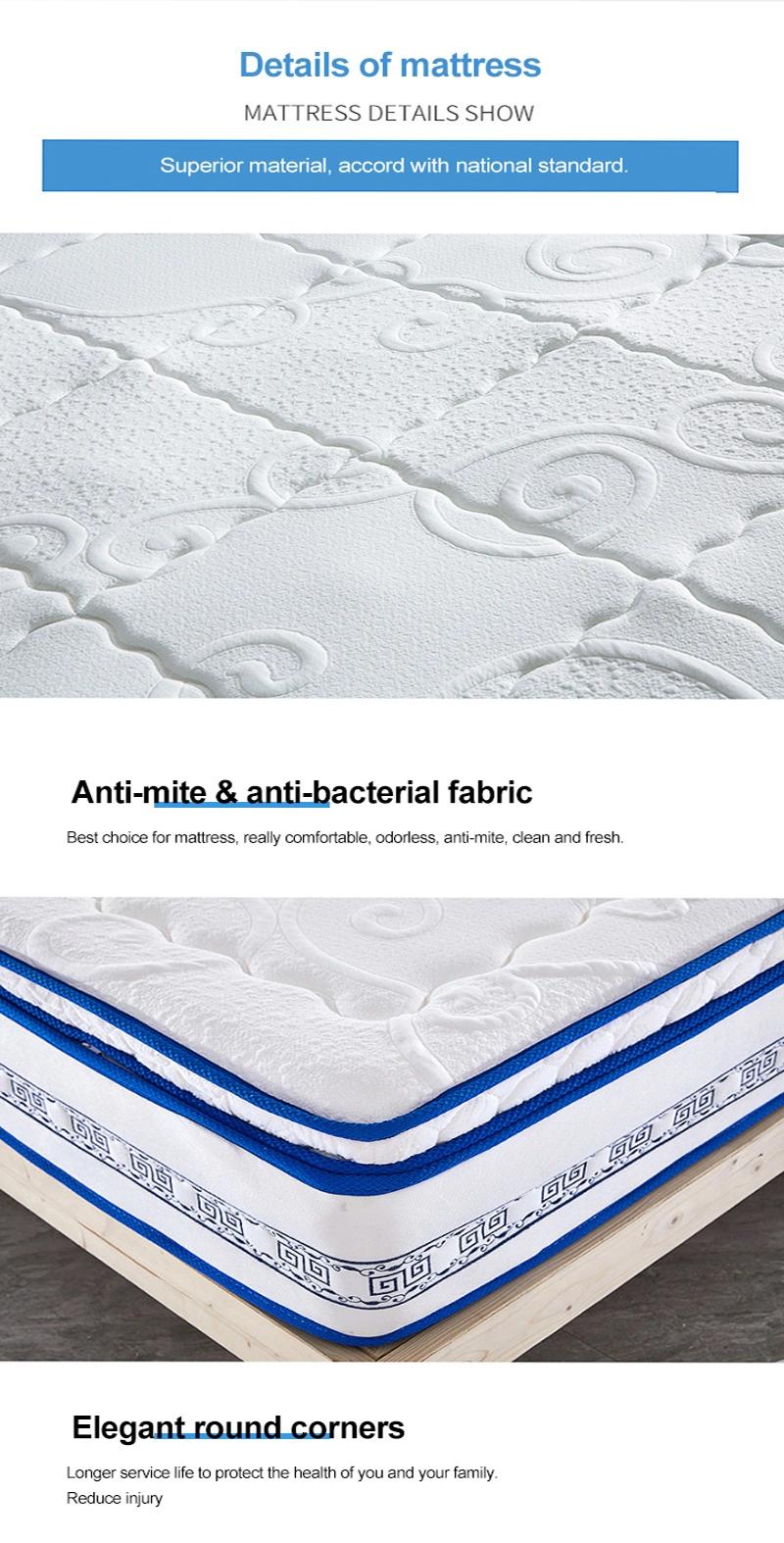 Factory Bedroom Furniture 5 Star Hotel Bed Mattress