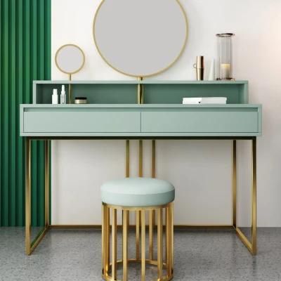Nordic Marble Bedroom Modern Makeup Table Makeup Dresser with Mirror