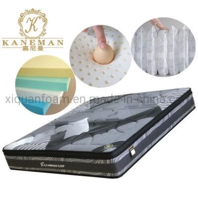 OEM Pocket Spring Coil Mattress Back Pain Bed Spring Mattress 12inch Latex Mattress