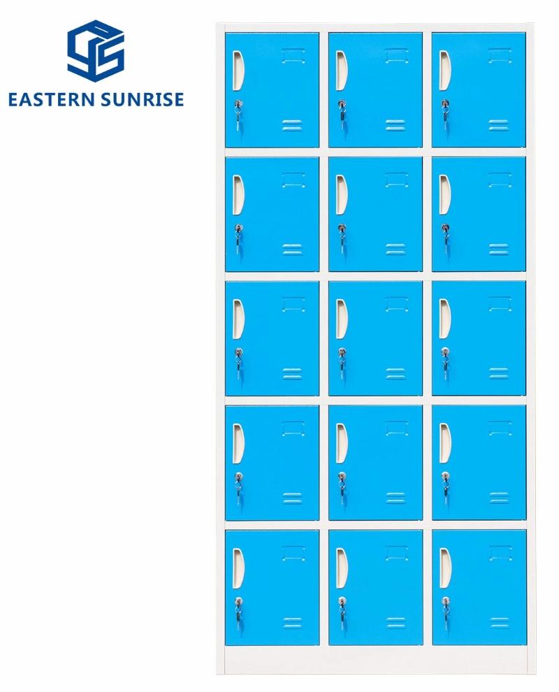 Factory Sale 15 Doors Metal Storage Cabinet for Gym/School