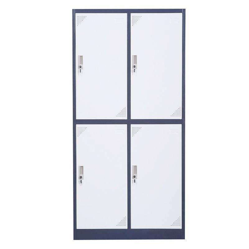 Customized Steel Wardrobe Metal Clothes Shoes Storage Lockers for Gym School Employee