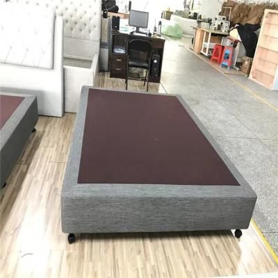 PU and Fabric Cover Hotel Bedroom Furniture Wood Frame Adjustable Split Bed Base