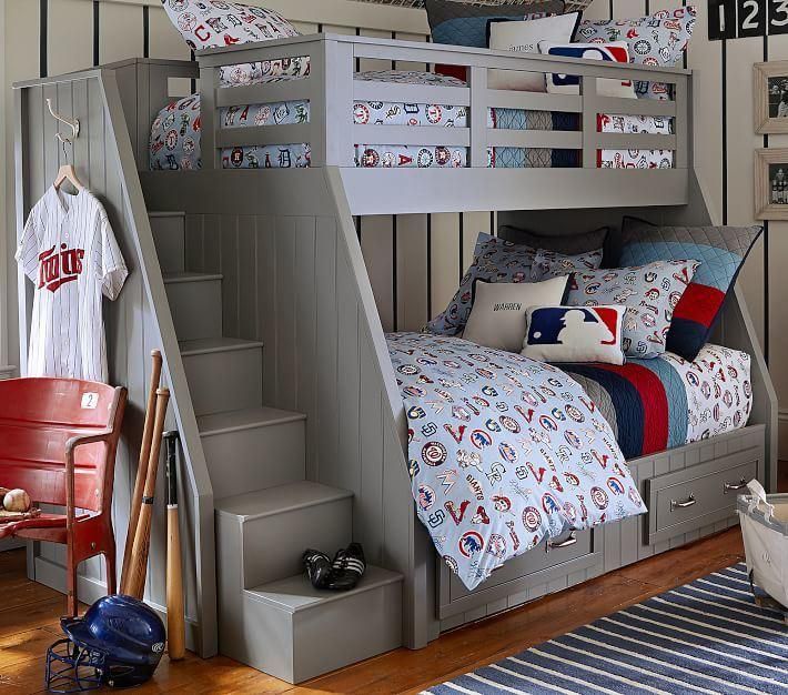 Twin-Over-Full Stair Loft Bed