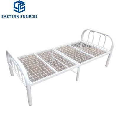 Bedroom Furniture Home Furniture Steel Metal Single Bed Multi-Color Spray Series