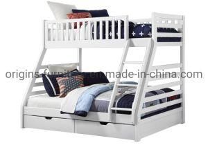 Wooden Triple Sleeper Bunk Bed Frame with Drawers