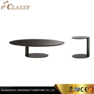 Customized Modern Blck Metal Stainless Steel Round Nest Coffee Tables for Home Furniture