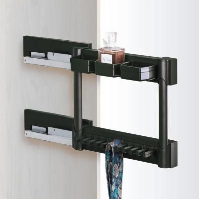 High Quality Fashion Plastic Side Mount Tie Rack Combination (HZL823A)