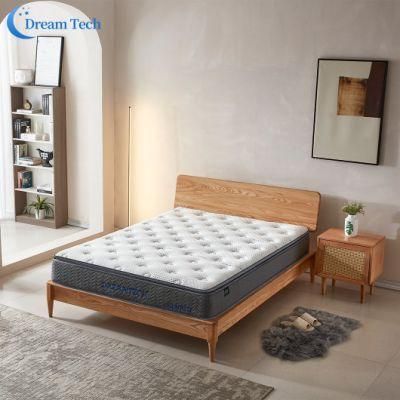 French Bedroom Spring Mattress Manufacturers Luxury Home Memory Foam Single Double Queen King Size Bed Portable Mattress