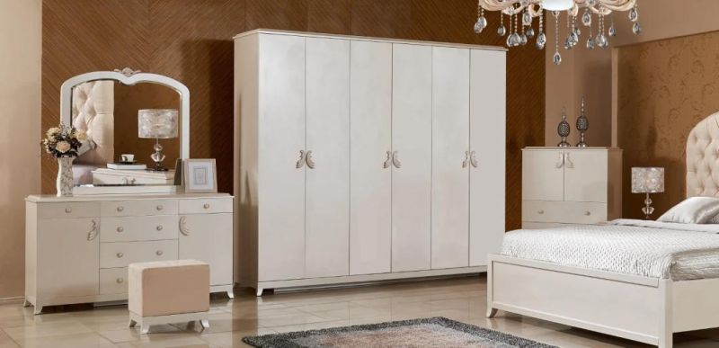 Modern Bedroom Furniture Homes Dongguan Economic MDF Solid Wood Base High Quality Wardrobe Side Bedroom Furntiure Factory