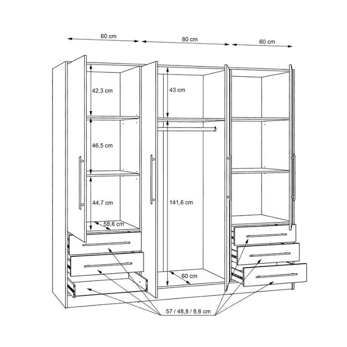 Wholesale Bedroom Clothes Storage Furniture Wardrobe Cabinet Closet Organizer