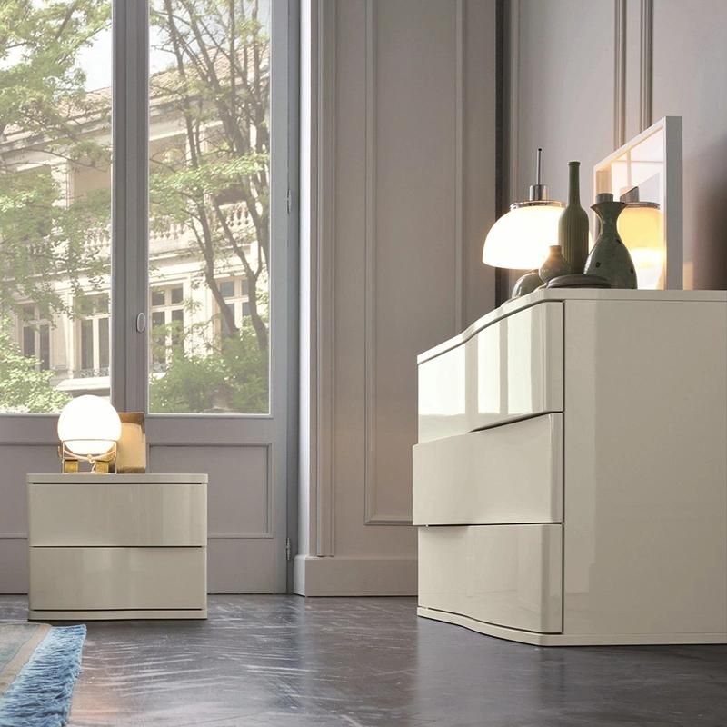 Wholesale/OEM/ODM Home Furniture 11naa025 Wooden High Gloss Bedroom Furniture Set