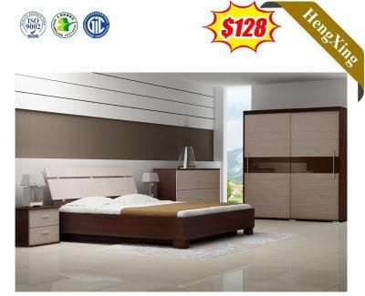 Latest Nordic Designs Home Bedroom Furniture Double Bed with Wood Frame