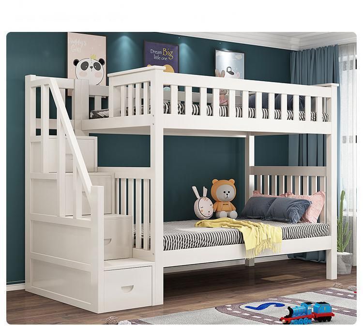Factory Direct Sale Simple Modern Solid Wood Student School Dormitory Bed Bunk Bed