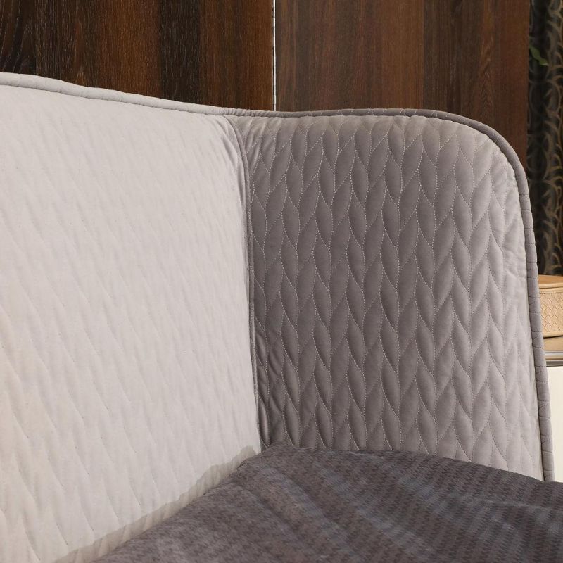 Zhida Villa Furniture Fabric Velvet Upholstered Bed Luxury Modern Hotel Bedroom King Size Solid Wood Frame High Headboard Bed