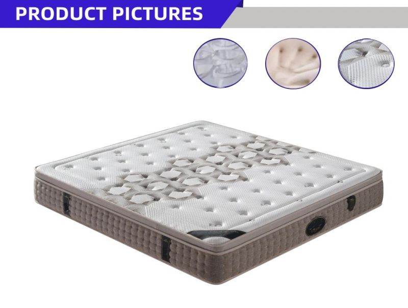 Modern Home Furniture Cheap-King-Size Soft Latex-Memory-Foam Fabric Pocket-Coil-Spring Mattress