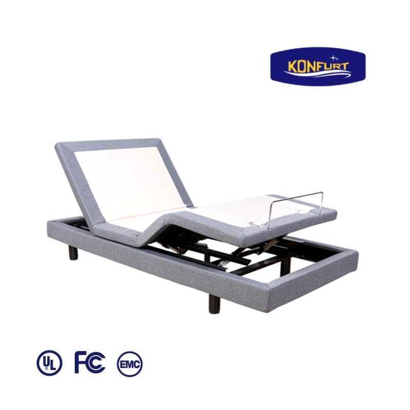 Modern Bedroom Furniture Remote Control Full Size Adult Therapy Electric Adjustable Bed High Class Bed.