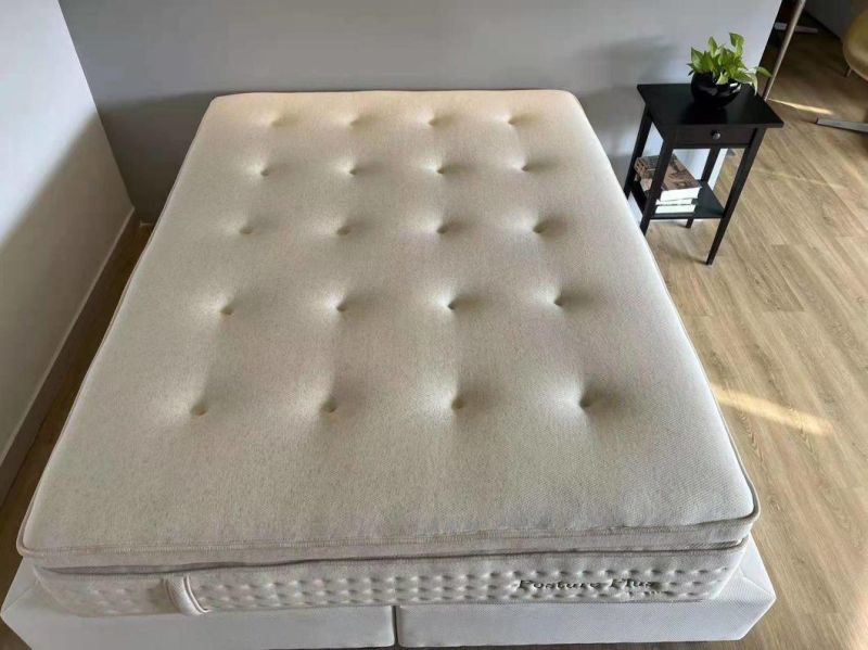 Customize Plush Latex Spring Mattress for Hotle Single Size Bed