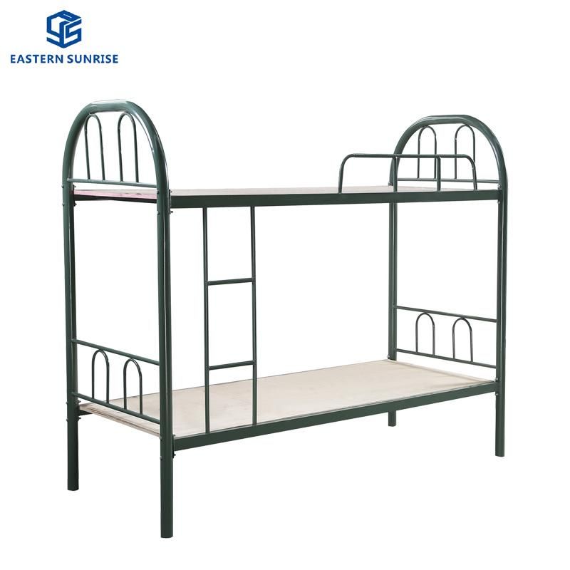 School Military Hotel Use Metal Steel Double Bunk Bed