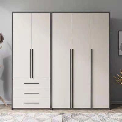 Modern Nordic Simple Design Combined Open Door Bedroom Wardrobe