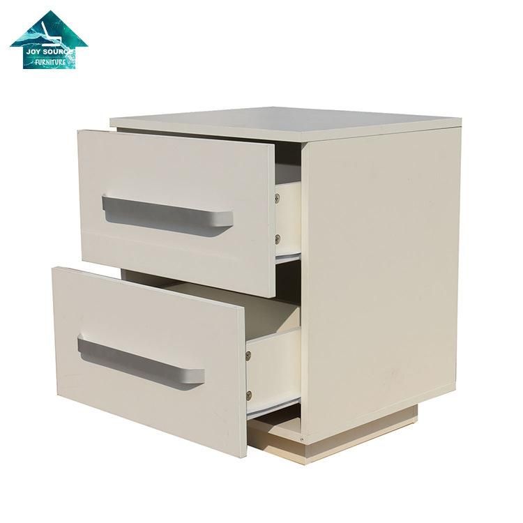 Bedside Table with Drawers Tall Nightstand Storage Cabinet for Bedroom Night Stand 2 Drawer Nightstand