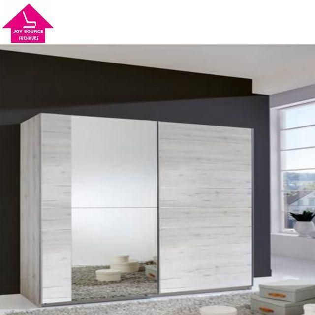 2-Door Stream Sliding Wardrobe with Mirrored Door
