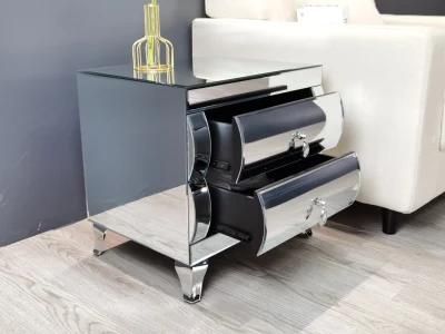 Wholesale Popular Brand Portable Mirrored Bedside Table for Bedroom