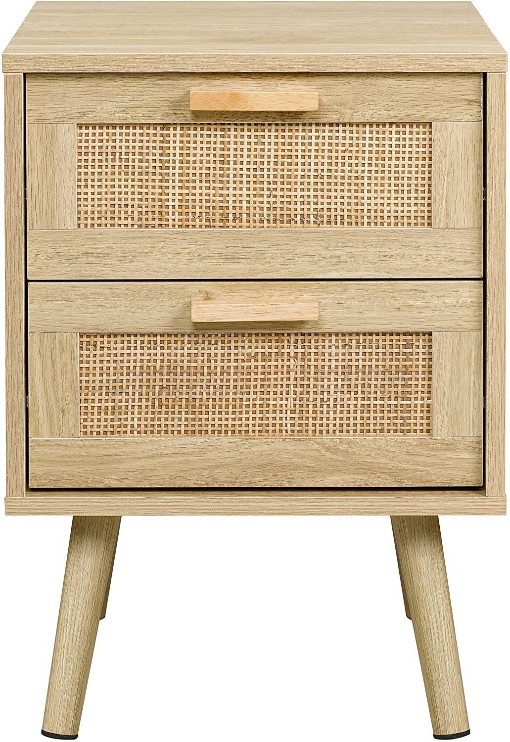 Most Popular Rattan Bedside Table End Table Nightstand for Living Room Bedroom