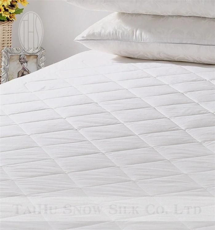 Oeko Certified 100% Natural Silk Filled Mattress Pad with Cotton Cover