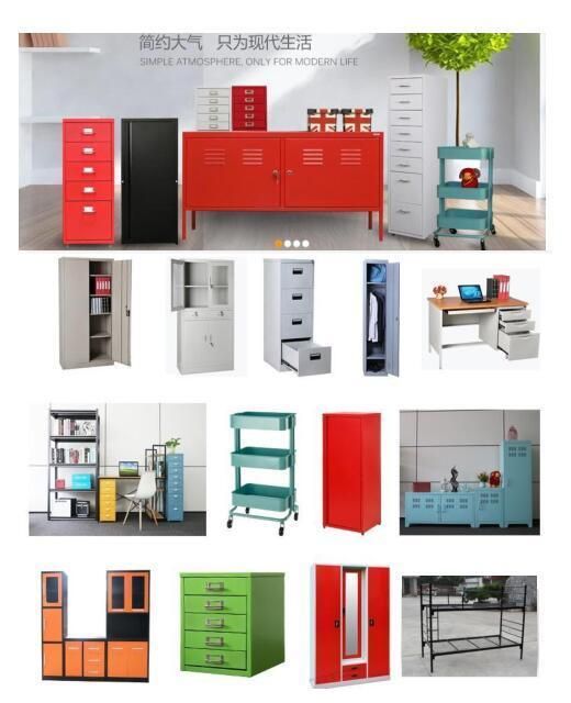 Home Decor Custom Space Saving Furniture Metal Storage Cabinet with Drawer