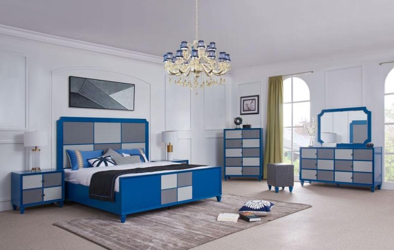 Bedroom Furniture Sets Including Bed/Beside Table/Wardrobe