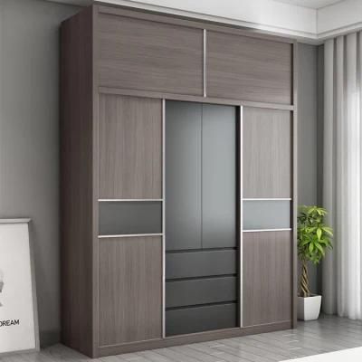 Customized Color Garderobe MDF Particle Board Closet Organizers Wardrobe