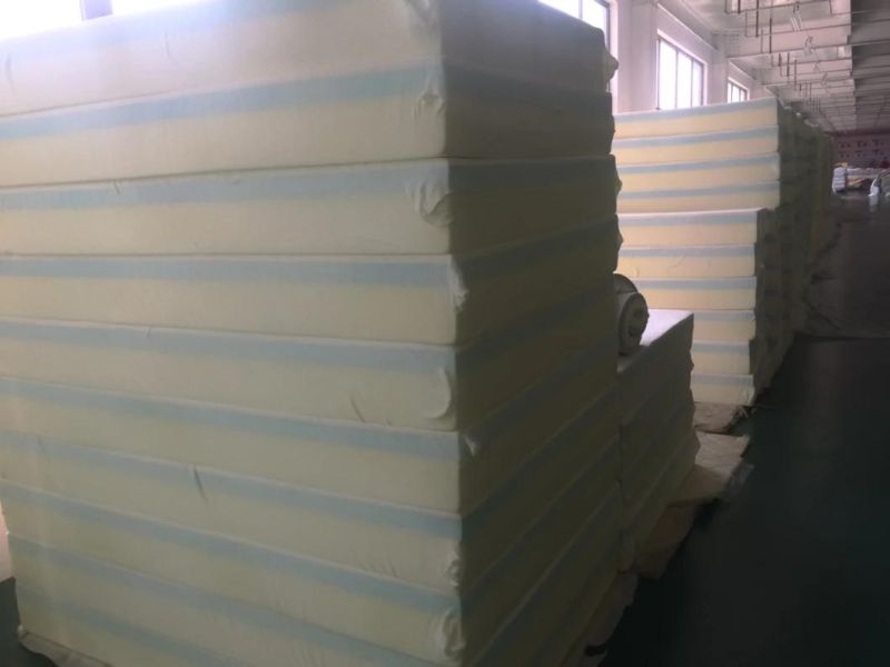 Vacuum Roll in Color Box Luxury Latex Cool Gel Memory Foam Mattress 10 Inch and 12 Inch Queen Size and King Size