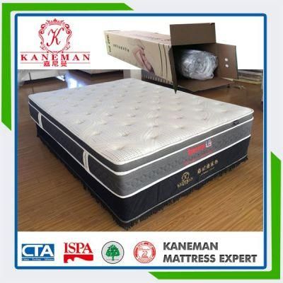 Hot-Sale Rolled-Compressed Royal Luxury Pocket Spring Mattress