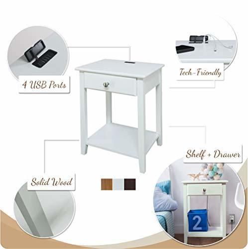 Nova Cheap Modern Home Bedroom Wooden Furniture Bedside Table with Drawer Storage
