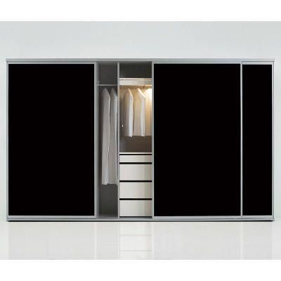 Black Elegent Large Hotel Home Furniture 20DC305 Customized Wardrobe