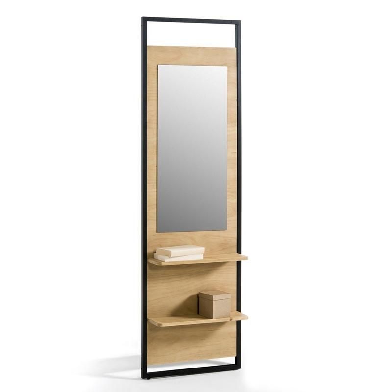 Wood Bedroom Furniture Wardrobe with Mirro