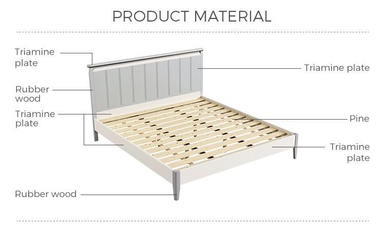 Linsy Modern King Size Wooden Double Bed Ls227A2
