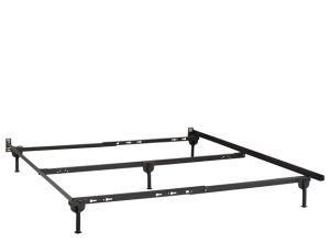 Queen Size Bed Frame with Locking Wheels
