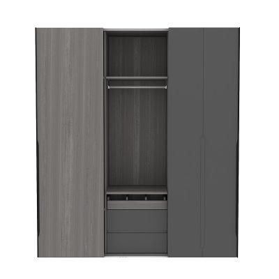 MDF Plywood Walk in Closet Hotel Clothes Wooden Bedroom Wardrobe