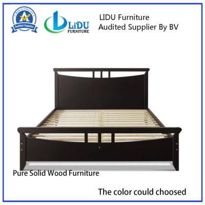 Modern Simple Double Bed with Cheap Price/Wood Bed Bedroom Furniture