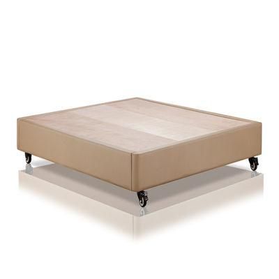 Pulleys Push and Pull Solid Wooden PU Cover Bed Base
