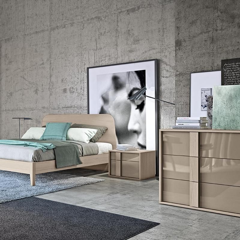 Modern Wooden MDF Apartment House Home Furniture Bedroom Set